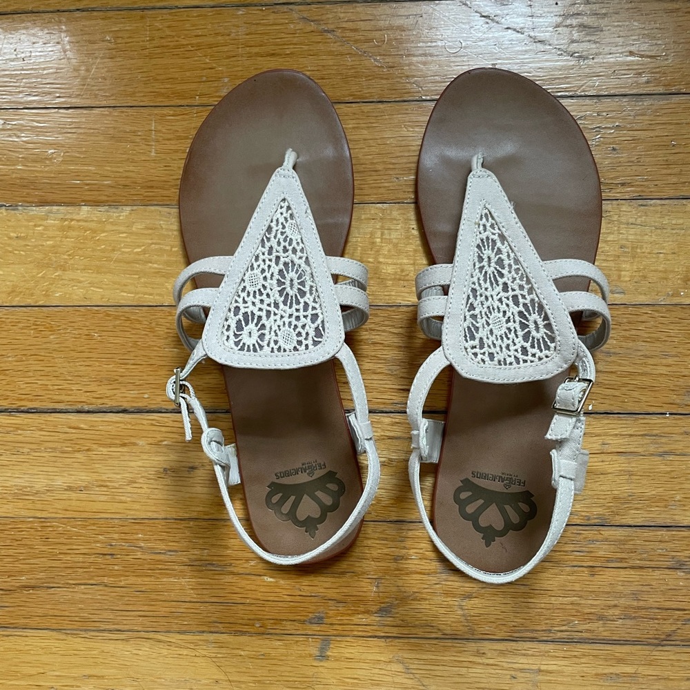 Tan sandals